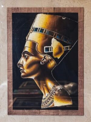 Queen Nefirtiti Antique Luminous Papyrus, 40x60cm