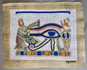 Eye of Horus Luminous Papyrus, 30x40 cm