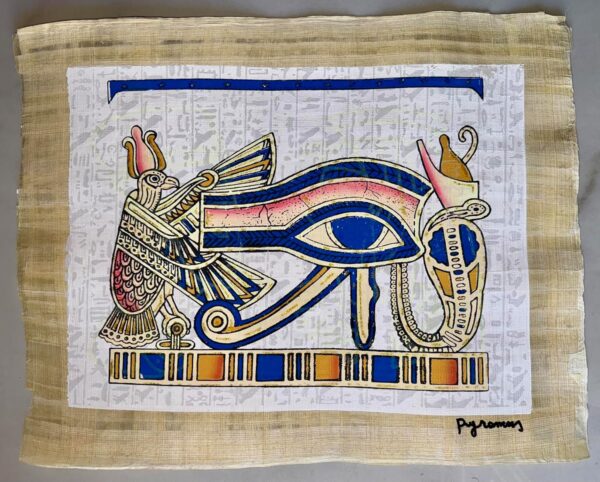 Eye of Horus Luminous Papyrus, 30x40 cm