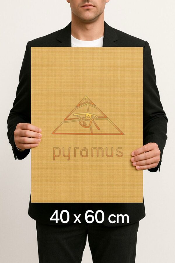 Queen Nefirtiti Antique Luminous Papyrus, 40x60cm - Image 5