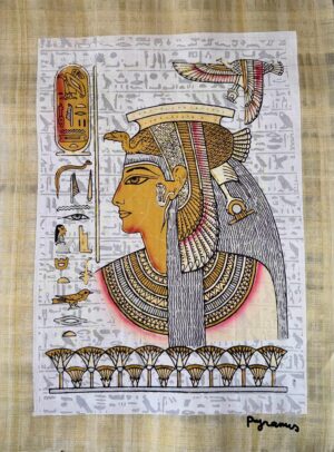 Queen Cleoptra,Luminous Papyrus 30x40 cm