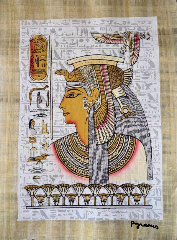 Queen Cleoptra,Luminous Papyrus 30x40 cm