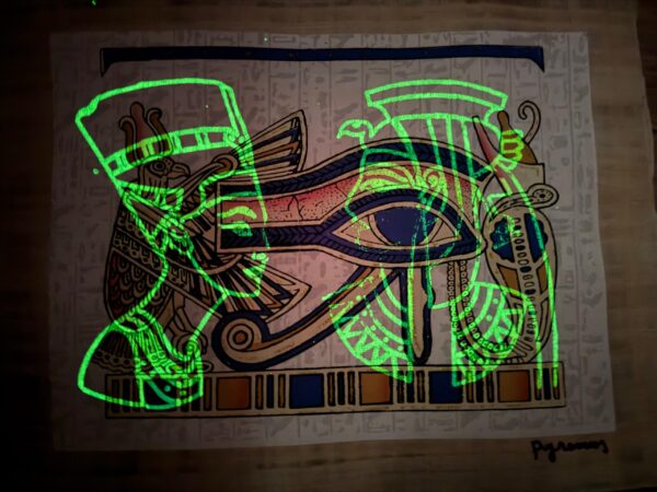 Eye of Horus Luminous Papyrus, 30x40 cm - Image 2
