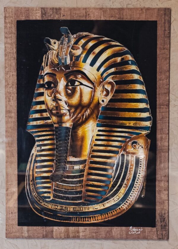 Tutankhamun Pharaonic Antique Luminous Papyrus, 40x60cm
