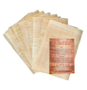 50 Blank Egyptian Papyrus Sheets 20x30 cm (First grade)